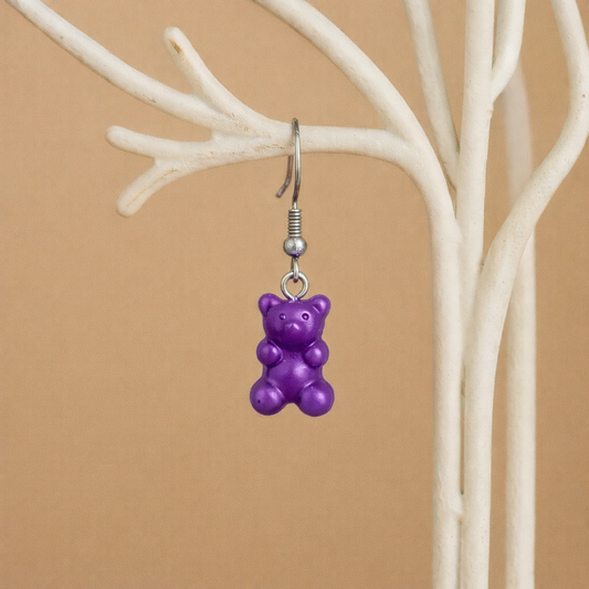 Gummy Bear Jelibon Ayıcık Küpe - Reçine El Yapımı