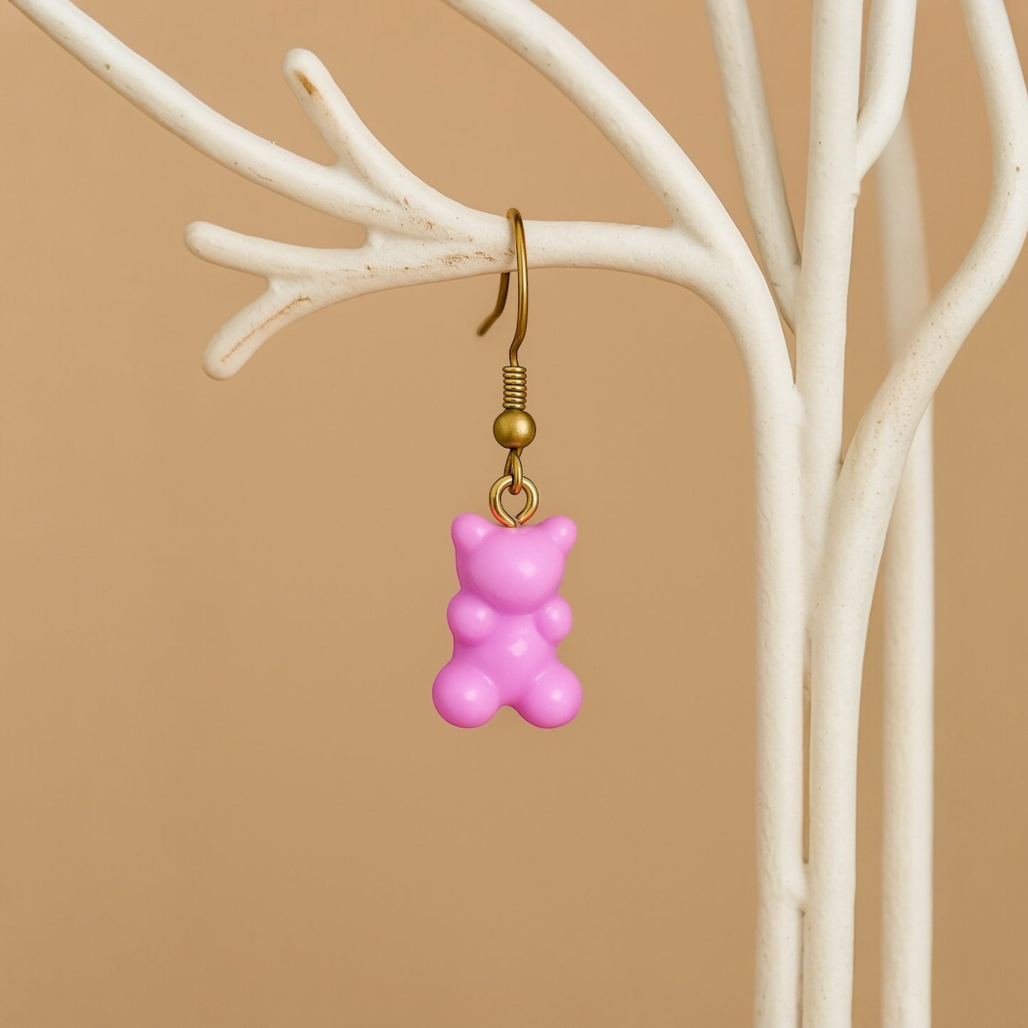 Gummy Bear Jelibon Ayıcık Küpe - Reçine El Yapımı