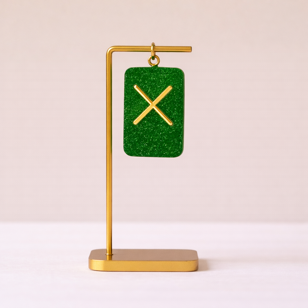 Gebo Rune Kolye – Ortaklık, Aşk ve Hediye  Enerji Amulets I El Yapımı Reçine Kolye Ucu