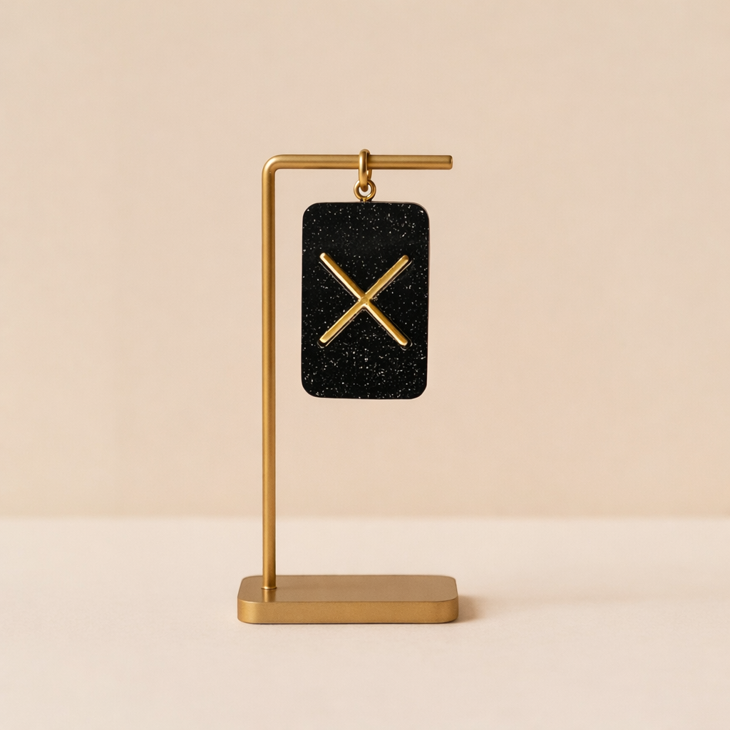 Gebo Rune Kolye – Ortaklık, Aşk ve Hediye  Enerji Amulets I El Yapımı Reçine Kolye Ucu