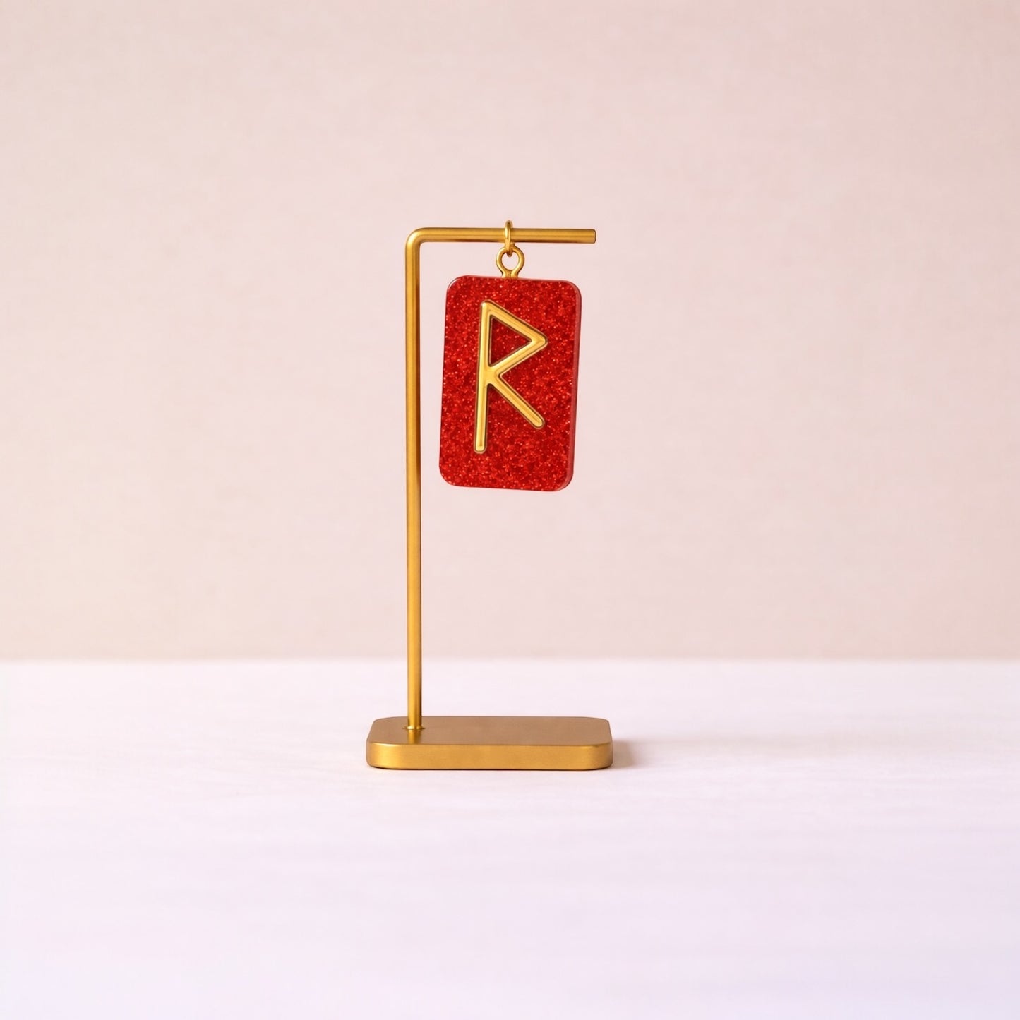 Raidho Rune Kolye – Yolculuk, Hareket ve Yaşam Döngüsü I Enerji Amulets I El Yapımı Reçine Kolye Ucu