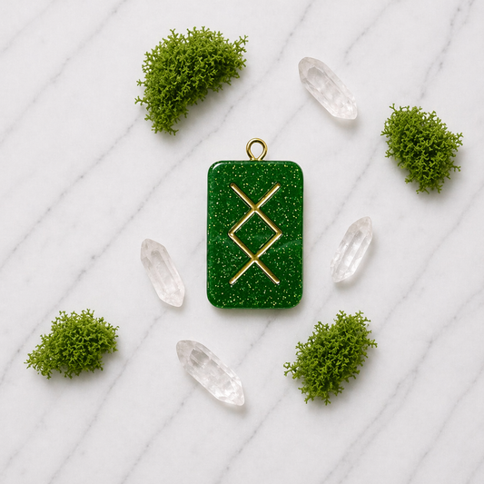 Ingwas Rune El Yapımı Reçine Rün Kolye Ucu